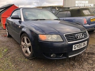 Location: Mitcham - 2005 AUDI  A4 T SPORT Convertible REG: GY05XWJ, Keys: No, MOT Expiry date: 22/06/2024, 1781 Petrol, 5 Speed Manual Petrol, Former Keepers: 7