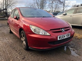 Location: Mitcham - 2004 PEUGEOT 307 SE 5 Door Hatchback REG: WU04YBR, Keys: No, MOT Expiry date: 19/07/2024, 1997 Petrol, 5 Speed Manual Petrol, Former Keepers: 6