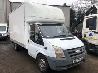 Location: Mitcham - 2008 FORD TRANSIT 110 T350EF FWD Luton Van REG: NG57HJK, Keys: No, MOT Expiry date: 13/07/2024, 2198 Diesel, 5 Speed Manual Diesel, Former Keepers: 5