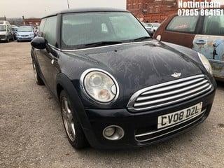 Location: Nottingham - 2008 MINI COOPER D 3 Door Hatchback REG: CV08DZL, Keys: No, MOT Expiry date: 17/11/2023, 1560 Diesel, 6 Speed Manual Diesel, Former Keepers: 6