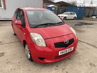 Location: Hull - 2008 TOYOTA YARIS TR 3 Door Hatchback REG: VK08ERU, Keys: No, MOT Expiry date: 28/01/2024, 1296 Petrol, 5 Speed Manual Petrol, Former Keepers: 3