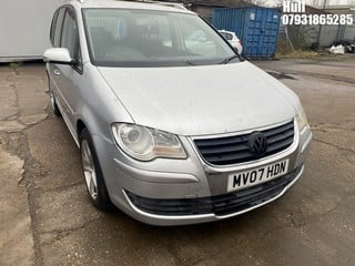 Location: Hull - 2007 VOLKSWAGEN TOURAN SE TDI 105 Estate REG: MV07HDN, Keys: No, MOT Expiry date: 08/05/2025, 1896 Diesel, 6 Speed Manual Diesel, Former Keepers: 7