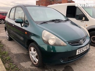 Location: Nottingham - 2002 HONDA JAZZ SE 5 Door Hatchback REG: CE52FWZ, Keys: No, MOT Expiry date: 07/09/2024, 1339 Petrol, 5 Speed Manual Petrol, Former Keepers: 5