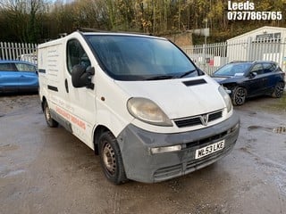 Location: Leeds - 2003 VAUXHALL VIVARO 2700 DI SWB Panel Van REG: ML53LKE, Keys: No, MOT Expiry date: 16-02-2025, 1870 Diesel, 5 Speed Manual Diesel, Former Keepers: 5