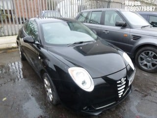 Location:  Hayes - 2010 ALFA ROMEO MITO LUSSO 3 Door Hatchback REG: WG10EYP, Keys: No, MOT Expiry date: 09/07/2025, 1368 Petrol, 6 Speed Manual Petrol, Former Keepers: 6