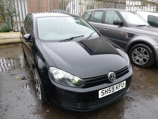 Location:  Hayes - 2009 VOLKSWAGEN GOLF S 3 Door Hatchback REG: SH59KFU, Keys: No, MOT Expiry date: 16/06/2025, 1390 Petrol, 5 Speed Manual Petrol, Former Keepers: 6