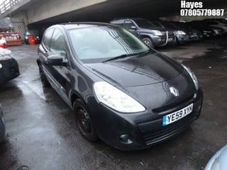 Location:  Hayes - 2010 RENAULT CLIO EXTREME 3 Door Hatchback REG: YE59XYK, Keys: No, MOT Expiry date: 08/04/2025, 1149 Petrol, 5 Speed Manual Petrol, Former Keepers: 8