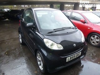 Location:  Hayes - 2010 SMART FORTWO PULSE MHD AUTO Coupe REG: LB59GKC, Keys: No, MOT Expiry date: 18/05/2024, 999 Petrol, 5 Speed Auto Petrol, Former Keepers: 3