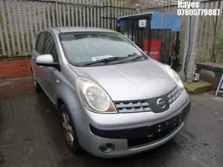 Location:  Hayes - 2007 NISSAN NOTE SE MPV REG: WG07ZXD, Keys: No, MOT Expiry date: 26/01/2024, 1386 Petrol, 5 Speed Manual Petrol, Former Keepers: 11