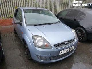 Location:  Hayes - 2006 FORD FIESTA STYLE CLIMATE 5 Door Hatchback REG: KC06ZNH, Keys: No, MOT Expiry date: 13/09/2024, 1388 Petrol, 5 Speed Manual Petrol, Former Keepers: 4