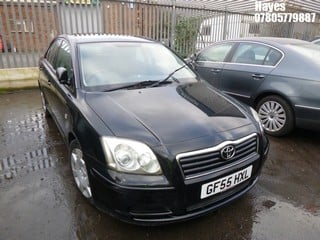 Location:  Hayes - 2005 TOYOTA AVENSIS T2 SEMI-AUTO 5 Door Hatchback REG: GF55HXL, Keys: No, MOT Expiry date: 31/10/2024, 1794 Petrol, 4 Speed Semi Auto Petrol, Former Keepers: 2