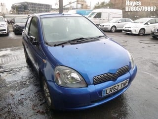 Location:  Hayes - 2003 TOYOTA YARIS VVTI COLOUR COLLECT 5 Door Hatchback REG: LR52TNF, Keys: No, MOT Expiry date: 15/10/2024, 998 Petrol, MANUAL, Former Keepers: 4