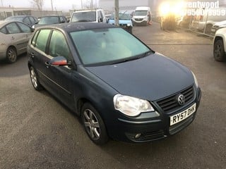 Location: Brentwood - 2008 VOLKSWAGEN POLO MATCH TDI 70 5 Door Hatchback REG: RY57DHK, Keys: No, MOT Expiry date: 10/04/2025, 1422 Diesel, 5 Speed Manual Diesel, Former Keepers: 6