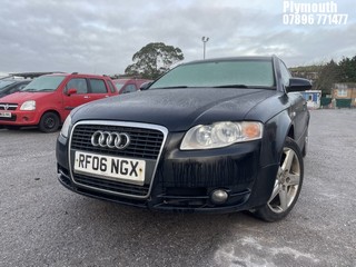 Location: Plymouth - 2006 AUDI A4 SE TDI 170 Estate REG: RF06NGX, Keys: No, MOT Expiry date: 01/09/2024, 1986 Diesel, 6 Speed Manual Diesel, Former Keepers: 5