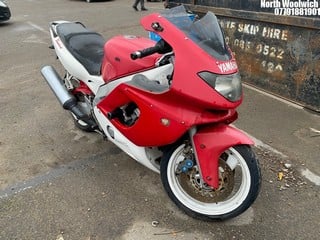 Location: North Woolwich - 1997 YAMAHA FZR Moped REG: R250TPO, Keys: No, MOT Expiry date: 29/06/2016, 599 Petrol, MANUAL , Former Keepers: 8