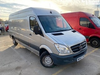 Location: North Woolwich - 2012 MERCEDES-BENZ SPRINTER 313 CDI Panel Van REG: WU62YYS, Keys: No, MOT Expiry date: 10/05/2025, 2143 Diesel, 6 Speed Manual Diesel, Former Keepers: 3