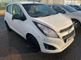 Location: BELVEDERE - 2013 CHEVROLET  SPARK LS 5 DOOR HATCHBACK REG: DA13EBM, 995cc PETROL, 5 SPEED MANUAL PETROL, Former Keepers: 5, Keys: No, MOT: Expiry date01.10.2024