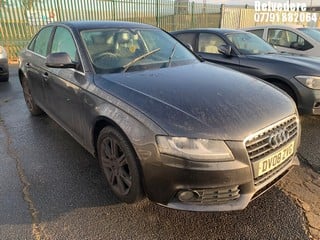 Location: BELVEDERE - 2008 AUDI A4 SE TDI 6SP 4 DOOR SALOON REG: DV08ZVG, 1968cc DIESEL, 6 SPEED MANUAL DIESEL, Former Keepers: 9, Keys: No, MOT: Expiry date13.03.2025