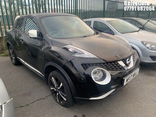 Location: Belvedere - 2017 NISSAN JUKE TEKNA DIG-T 5 Door Hatchback REG: MF17WKJ, Keys: No, MOT Expiry date: 27/05/2025, 1197 Petrol, 6 Speed Manual Petrol, Former Keepers: 2