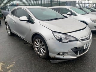 Location: Belvedere - 2012 VAUXHALL  ASTRA GTC SRI CDTI S/S 3 Door Hatchback REG: DU12FYK, Keys: No, MOT Expiry date: 22/09/2024, 1686 Diesel, 6 Speed Manual Diesel, Former Keepers: 3