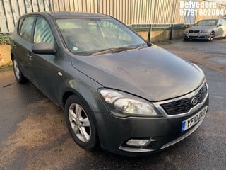 Location: Belvedere - 2010 KIA  CEED 2 CRDI 5 Door Hatchback REG: YF10DUV, Keys: No, MOT Expiry date: 03/12/2023, 1582 Diesel, 6 Speed Manual Diesel, Former Keepers: 4