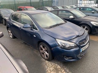 Location: Belvedere - 2010 VAUXHALL ASTRA SRI AUTO 5 Door Hatchback REG: YS10FTV, Keys: No, MOT Expiry date: 18/01/2025, 1598 Petrol, 6 Speed Auto Petrol, Former Keepers: 7