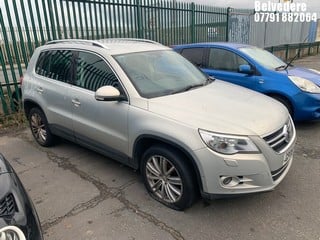 Location: Belvedere - 2008 VOLKSWAGEN TIGUAN SPORT TDI Estate REG: GP08YBS, Keys: No, MOT Expiry date: 09/09/2025, 1968 Diesel, 6 Speed Manual Diesel, Former Keepers: 8