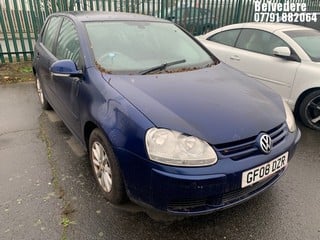 Location: Belvedere - 2008 VOLKSWAGEN GOLF MATCH TDI 105 5 Door Hatchback REG: GF08DZR, Keys: No, MOT Expiry date: 31/07/2025, 1896 Diesel, 5 Speed Manual Diesel, Former Keepers: 1