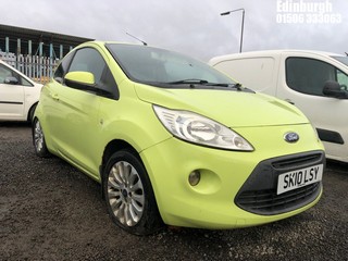 Location: Edinburgh - 2010 FORD KA ZETEC 3 Door Hatchback REG: SK10LSY, Keys: No, MOT Expiry date: 13/06/2022, 1242 Petrol, 5 Speed Manual Petrol, Former Keepers: 5