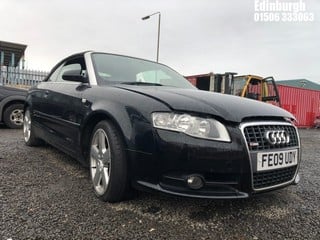 Location: Edinburgh - 2009 AUDI A4 S LINE CABRIOLET TDI A Convertible REG: FE09UDY, Keys: No, MOT Expiry date: 14/06/2024, 1986 Diesel, 7 Speed Auto Diesel, Former Keepers: 5