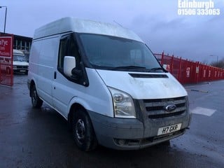 Location: Edinburgh - 2008 FORD TRANSIT 85 T260 FWD Panel Van REG: H7GKR, Keys: No, MOT Expiry date: 04/01/2025, 2198 Diesel, 5 Speed Manual Diesel, Former Keepers: 8