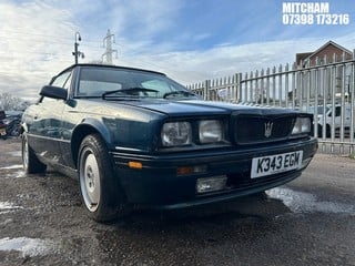 Location: Mitcham - 1992 MASERATI SPYDER E Convertible REG: K343EGM, Keys: Yes, MOT Expiry date: 11/09/2023, 2790 Petrol, 5 Speed Manual Petrol, Former Keepers: 3