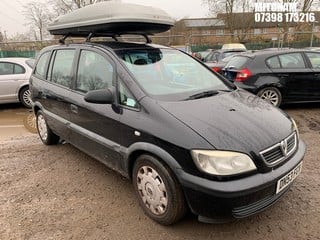 Location: MITCHAM - 2003 VAUXHALL ZAFIRA 16V CLUB  MPV REG: DN53FCV, 1598 Petrol, 5 Speed Manual Petrol, Former Keepers: 8, Keys: Yes, MOT: Expiry date25/02/2025