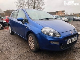 Location: Mitcham - 2012 FIAT PUNTO EASY 5 Door Hatchback REG: WP62JVH, Keys: No, MOT Expiry date: 10/11/2024, 1242 Petrol, 5 Speed Manual Petrol, Former Keepers: 4