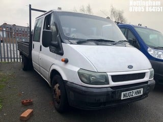 Location: Nottingham - 2002 FORD TRANSIT Dropside Lorry REG: NU02HNK, Keys: No, MOT Expiry date: 18/05/2025, 2400 Diesel, 
Manual, Former Keepers: 16