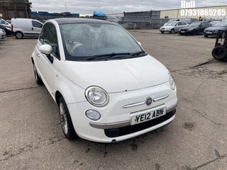 Location: Hull - 2012 FIAT 500 LOUNGE 3 Door Hatchback REG: YE12ABN, Keys: No, MOT Expiry date: 18/06/2024, 1242 Petrol, 5 Speed Manual Petrol, Former Keepers: 3