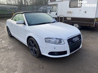 Location: Leeds - 2008 AUDI A4 S LINE TDI 140 CONVERTIBLE REG: NG58MFY, 1986cc DIESEL, 6 SPEED MANUAL DIESEL, Former Keepers: 3, Keys: Yes, MOT Expiry date: 21-12-2021