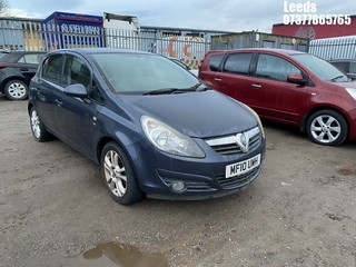 Location: Leeds - 2010 VAUXHALL CORSA SXI 5 Door Hatchback REG: MF10UWH, Keys: No, MOT Expiry date: 22/11/2022, 1229 Petrol, 5 Speed Manual Petrol, Former Keepers: 5