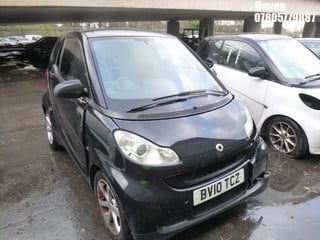 Location:  Hayes - 2010 SMART FORTWO PULSE MHD AUTO Coupe REG: BV10TCZ, Keys: No, MOT Expiry date: 19/12/2023, 999 Petrol, 5 Speed Auto Petrol, Former Keepers: 14