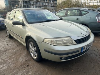 Location: North Woolwich - 2004 RENAULT LAGUNA EXPRESSION Saloon REG: NJ04KCV, Keys: No, MOT Expiry date: 09/01/2025, 1783 Petrol, AUTO, Former Keepers: 4