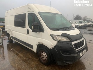 Location: BELVEDERE - 2017 PEUGEOT BOXER 335 PRO L3H2 BLUE H 	 PANEL VAN REG: FG67HDK, 1997cc DIESEL, 6 SPEED MANUAL DIESEL, Former Keepers: 4, Keys: No, MOT: Expiry date13.03.2025