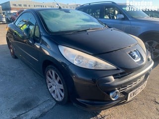 Location: Belvedere - 2007 PEUGEOT 207 GT CC Coupe REG: KW07HCH, Keys: No, MOT Expiry date: 16/07/2025, 1598 Petrol, 5 Speed Manual Petrol, Former Keepers: 5