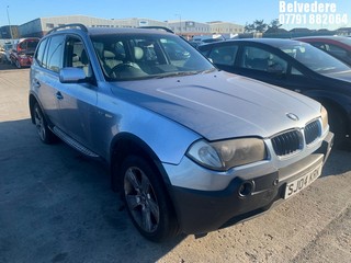 Location: Belvedere - 2004 BMW X3 SPORT AUTO Estate REG: SJ04KRK, Keys: No, MOT Expiry date: 29.06.2025, 2494 Petrol, 5 Speed Auto Petrol, Former Keepers: 8