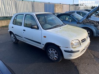 Location: Belvedere - 1999 NISSAN MICRA GX AUTO 5 Door Hatchback REG: V973GCD, Keys: No, MOT Expiry date: 20.10.2024, 998 Petrol, Variable Speed Auto Petrol, Former Keepers: 5