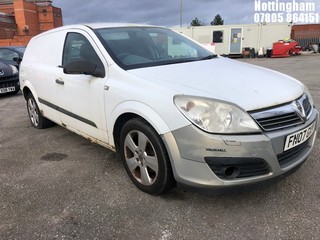 NOTE: ATF Registered Buyers ONLY - Location: Nottingham - 2007 VAUXHALL  ASTRA CLUB CDTI Car Derived Van REG: FN07GNY, Keys: No, 1686 Diesel, 6 Speed Manual Diesel, Former Keepers: 2