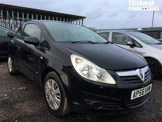 Location: Edinburgh - 2007 VAUXHALL CORSA CLUB A/C 3 Door Hatchback REG: AP56KNW, Keys: No, MOT Expiry date: 04/07/2025, 1229 Petrol, 5 Speed Manual Petrol, Former Keepers: 6