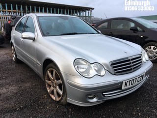 Location: Edinburgh - 2007 MERCEDES C180 KOMP. AVANTGARDE SE 4 Door Saloon REG: KT07CZW, Keys: No, MOT Expiry date: 16/07/2024, 1796 Petrol, 5 Speed Auto Petrol, Former Keepers: 6