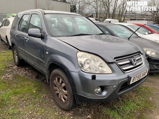 Location: MITCHAM - 2005 HONDA CR-V VTEC SPORT AUTO 	 ESTATE REG: BT55XAP, 1998cc PETROL, 4 SPEED AUTO PETROL, Former Keepers: 5, Keys: No, MOT: Expiry date09/10/2025