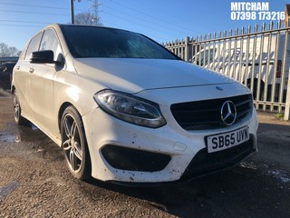 Location: Mitcham - 2015 MERCEDES-BENZ B 180 AMG LINE D AUTO MPV REG: SB65UVN, Keys: No, MOT Expiry date: 10/04/2025, 1461 Diesel, 7 Speed Auto Diesel, Former Keepers: 10