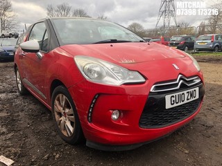 Location: Mitcham - 2010 CITROEN DS3 DSTYLE HDI 90 3 Door Hatchback REG: GU10ZMO, Keys: No, MOT Expiry date: 06/10/2024, 1560 Diesel, 5 Speed Manual Diesel, Former Keepers: 4